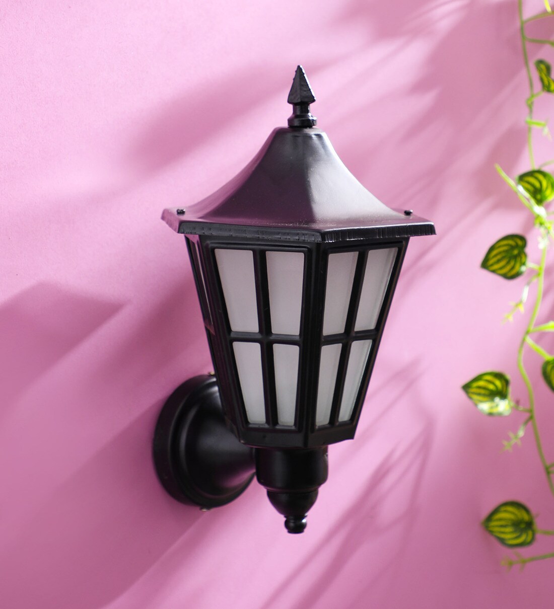 Buy Black Steel Outdoor Wall Light by Superscape Outdoor Lighting