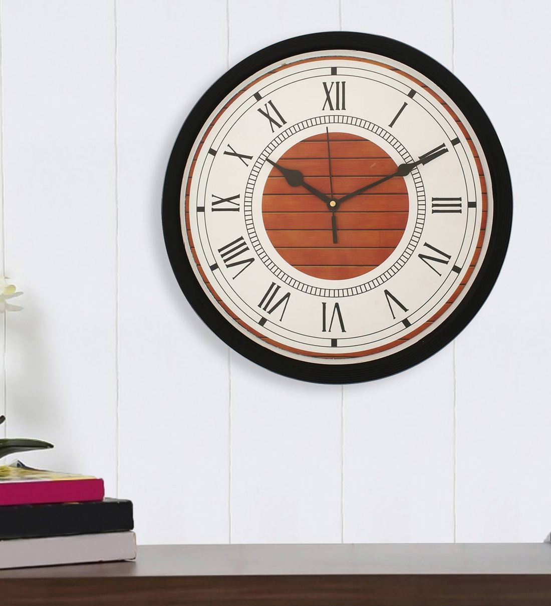 Buy Black Plastic Analog Designer Wall Clock By Ecraftindia Online Modern Wall Clocks Wall Clocks Home Decor Pepperfry Product