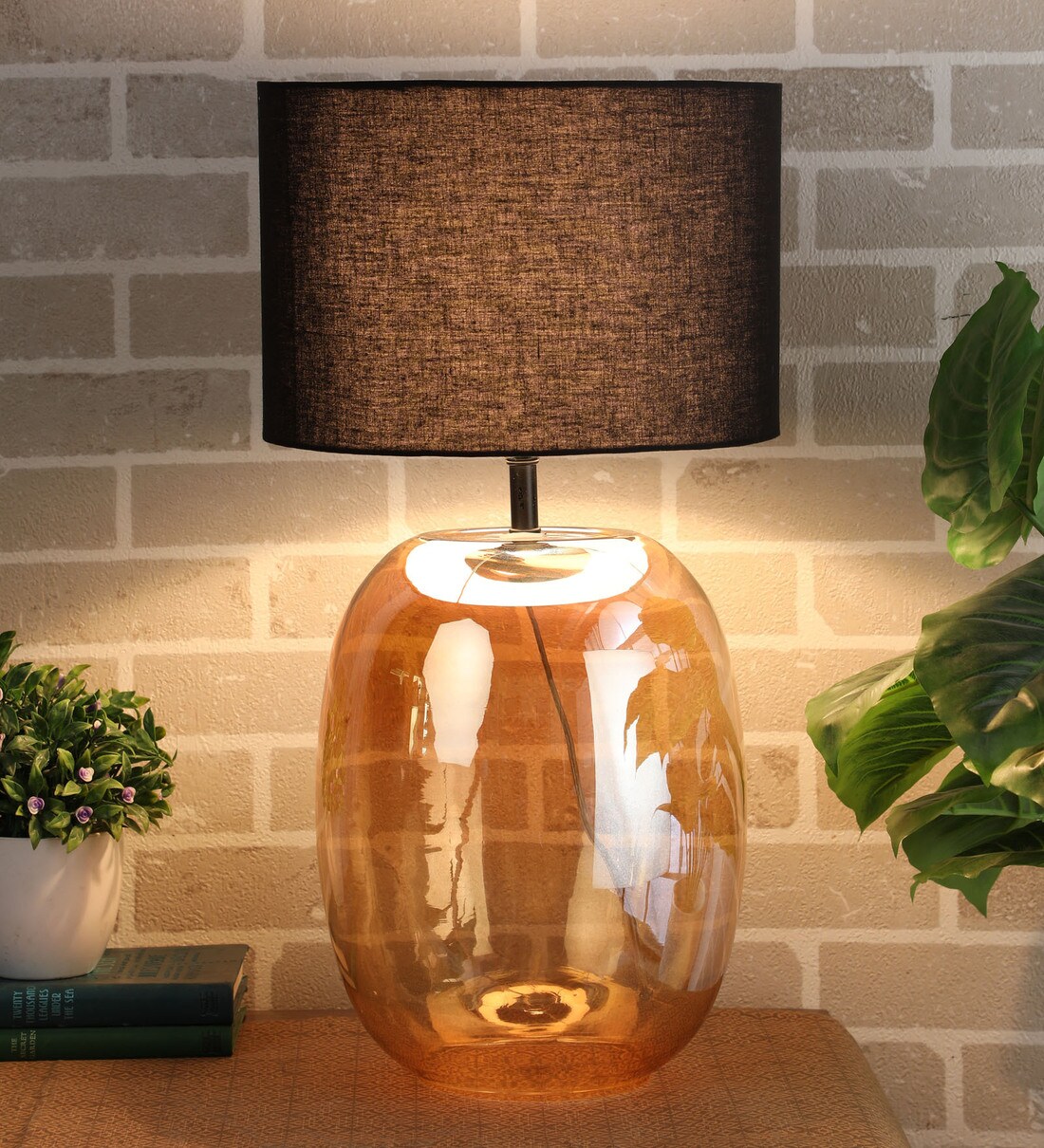 Glass base best sale floor lamp