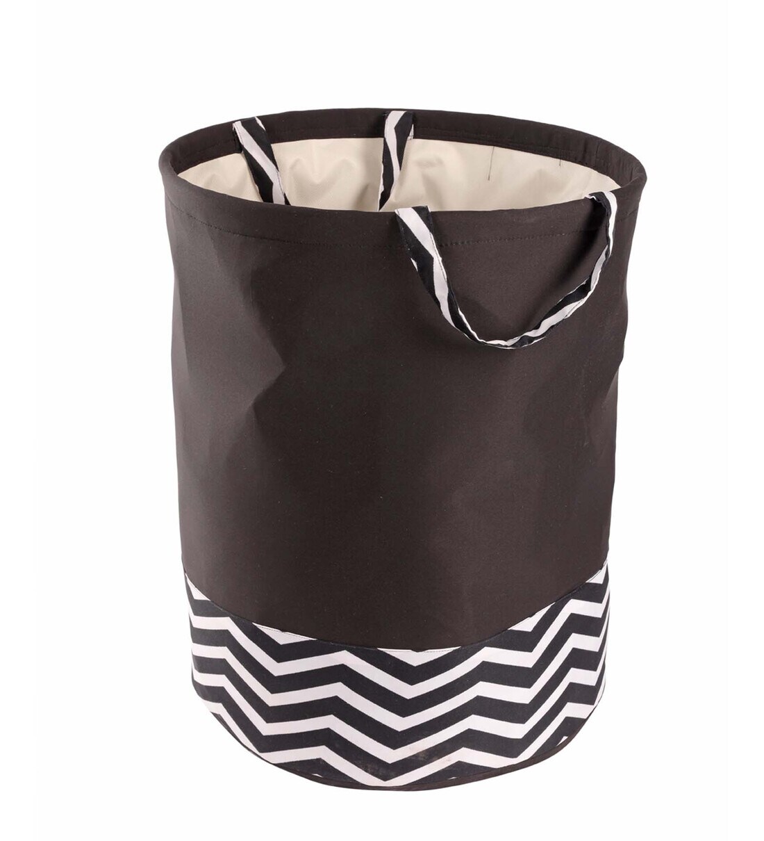 Buy Black Solid Polyester 1 Laundry Basket by My Gift Booth Online ...