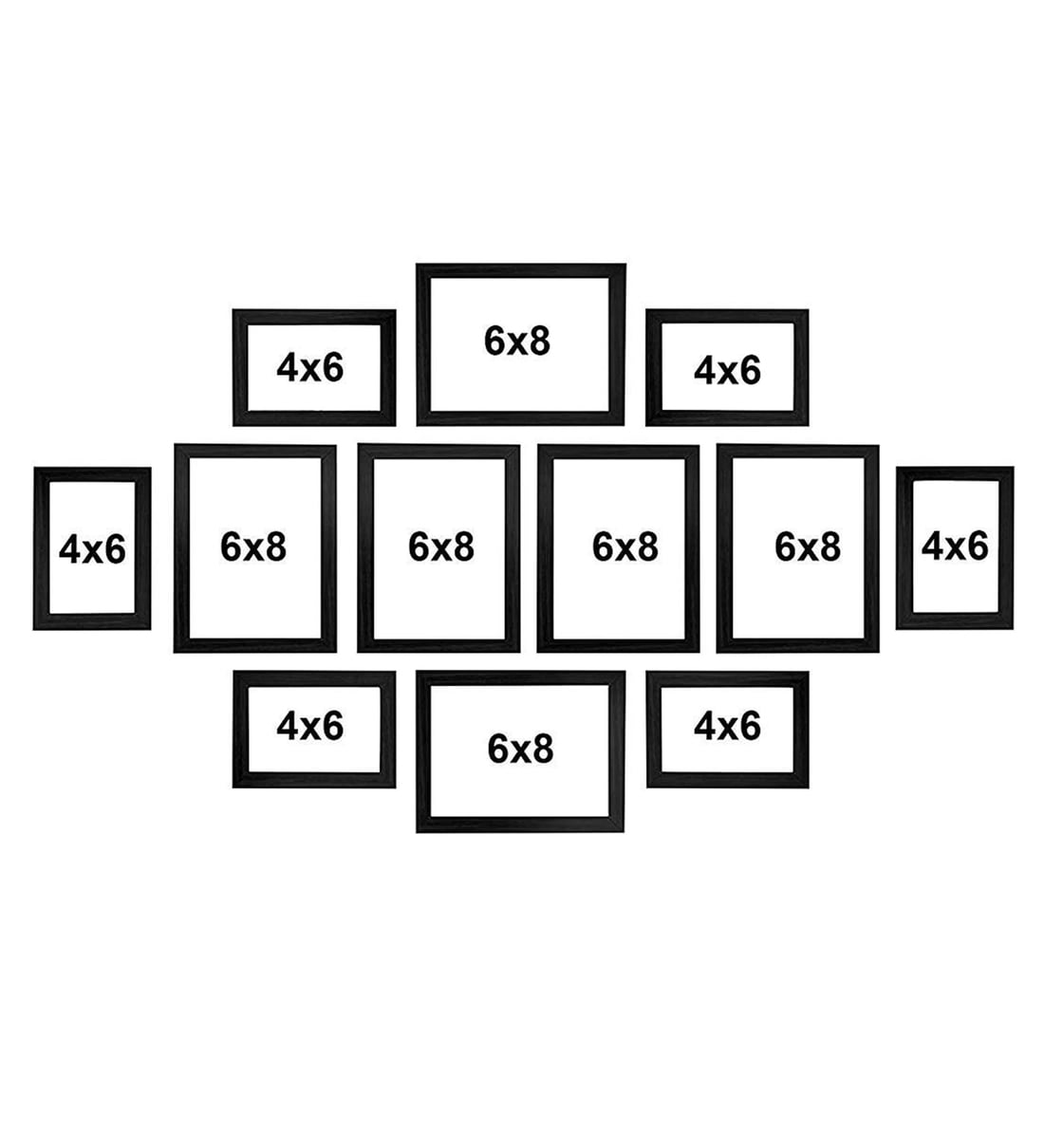 Buy Black MDF Wood 6x8 Inches Photo Frames by Art Street Online Collage Photo Frames Photo