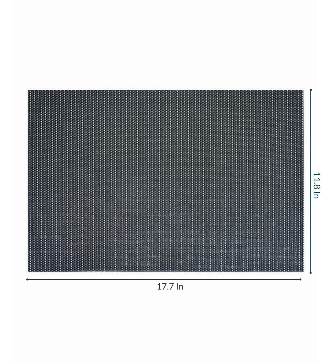 Buy Stripe Pattern Black Vinyl Maze 18X12 Inches Placemats (Set Of 6
