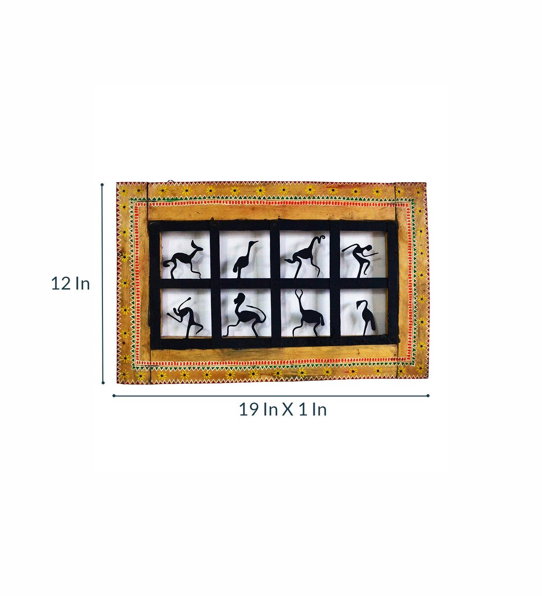 Buy Wrought Iron Decorative Frame In Black Wall Art By Chinhhari Arts