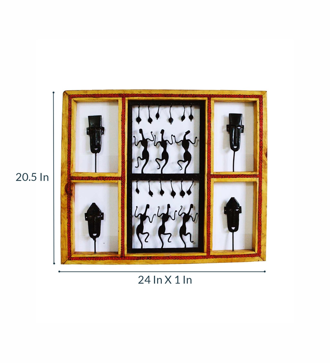 Buy Wrought Iron Hanging Framed Wall Art In Black By Chinhhari Arts