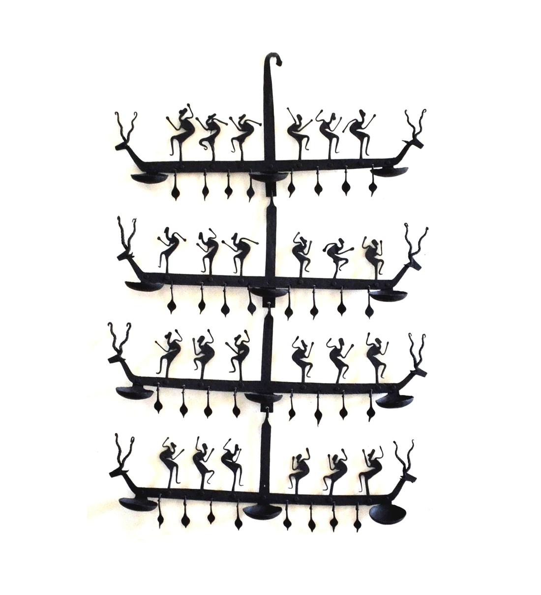 Buy Black Wrought Iron Tea Light Holders by Chinhhari Arts Online
