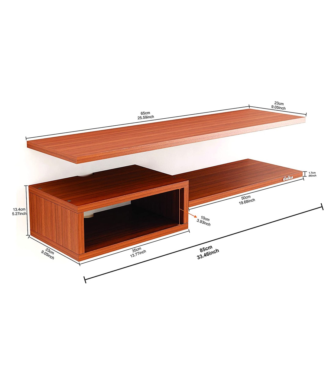 Buy Blair TV Unit in Walnut Finish for TVs up to 50\ by Anikaa Online TV Units TV Units