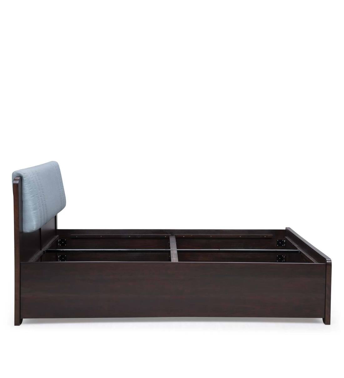 Buy Blaze Queen Size Bed with Upholstered Headboard and Hydraulic