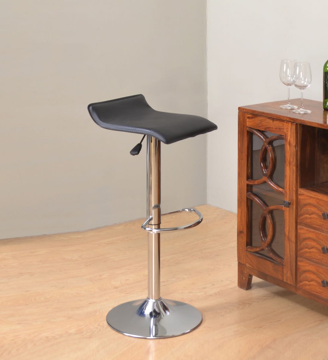 Buy Bling Bar Stool In Black Colour By Nilkamal Online - Contemporary ...