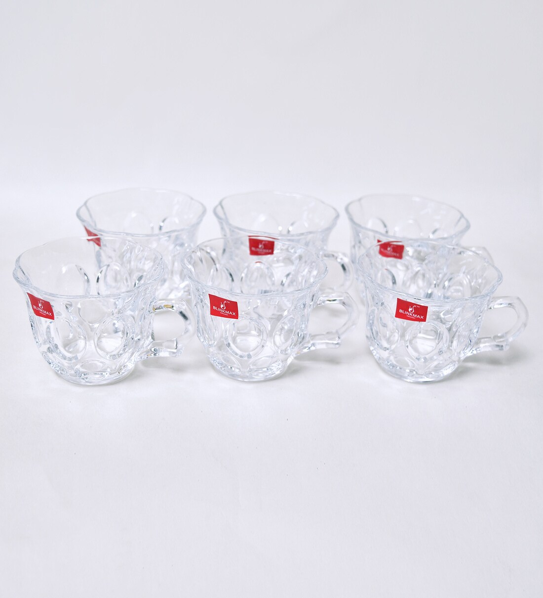 Buy Blinkmax Space Dot Glass 100 ML Tea Cups Set of 6 Online Glass