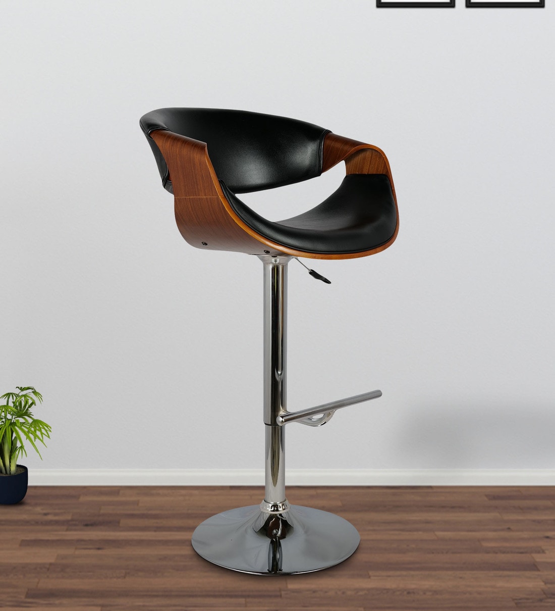 Pepperfry Gray Stool Chairs Buy Bliss Bar Chair In Black Brown