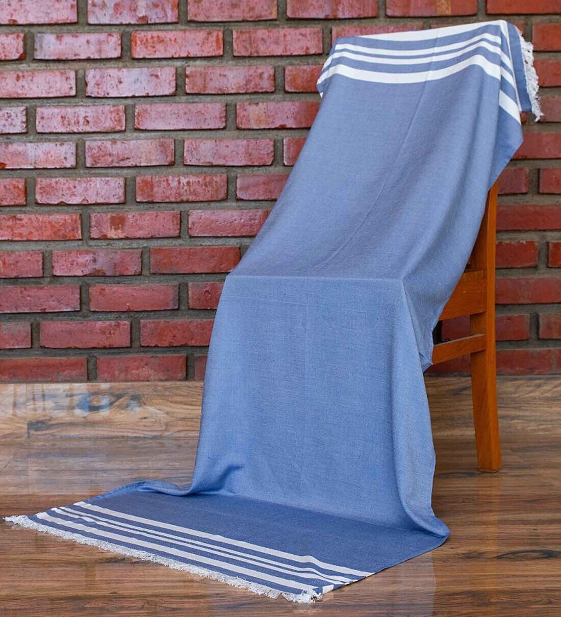 Buy Blue 240 GSM Bamboo Bath Towel by Madake at 10 OFF by Madake
