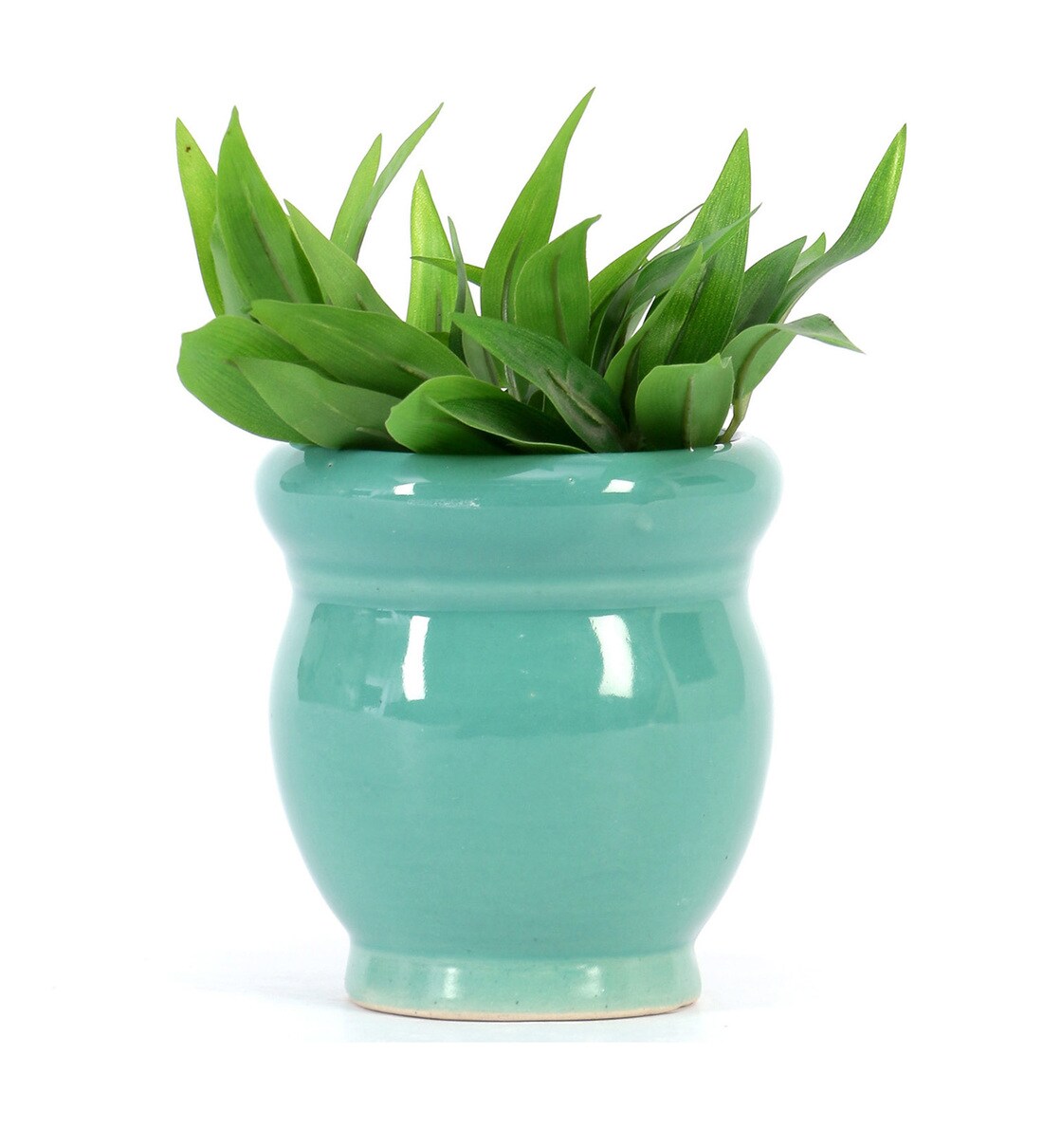 Buy Blue Ceramic Small Table Top Planter Pot By Culstreet Online Desk