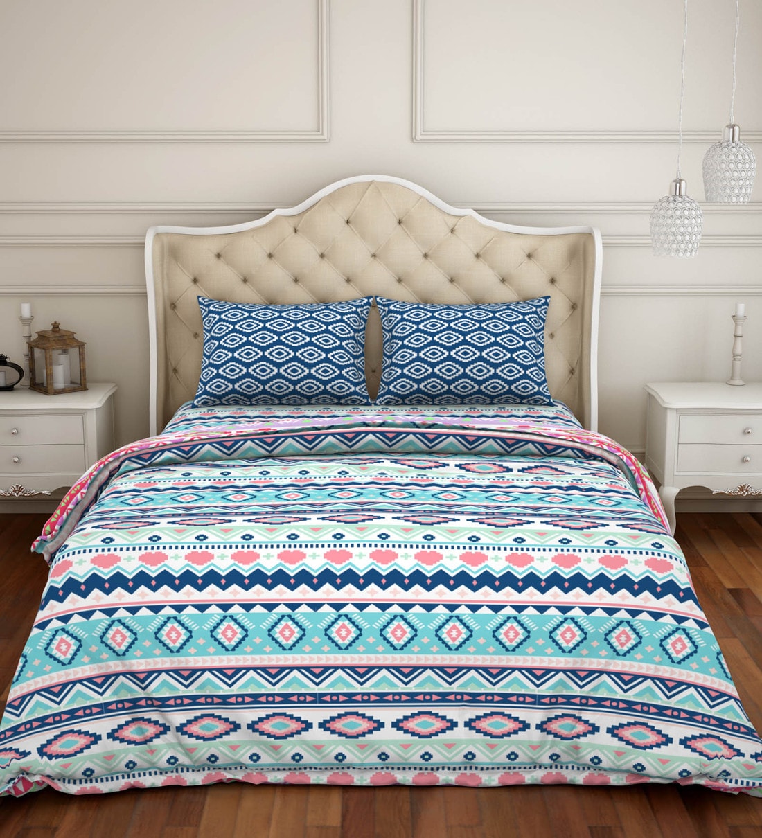 Buy Cotton 4 Pieces Double Bedding Set by Core Designed Spaces Online