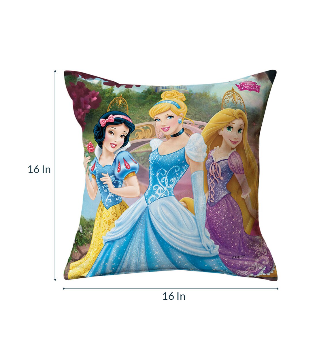 Buy Blue Disney Princess Kids Cushion Cover by Disney Online ...