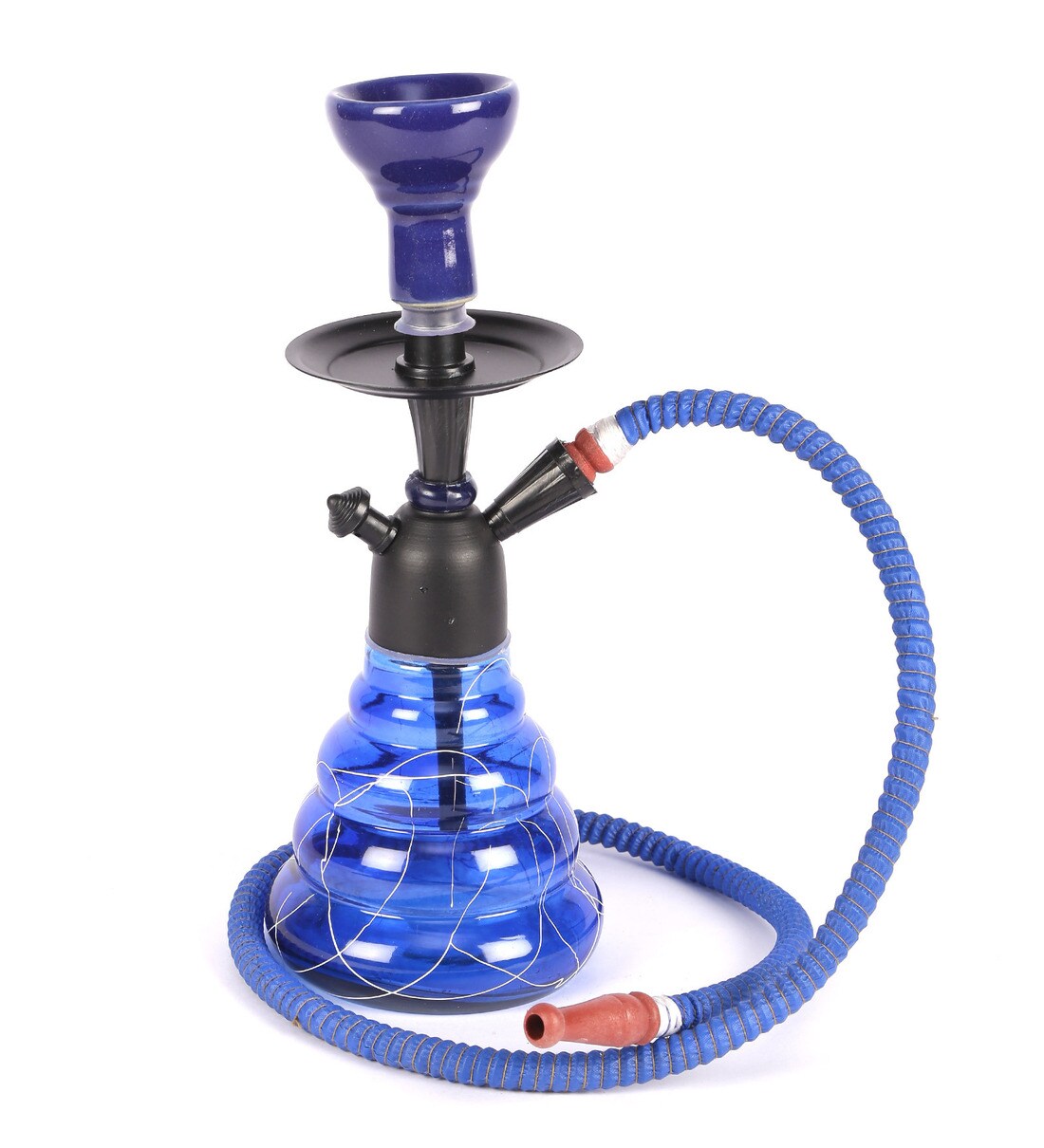 Buy Blue Glass Premium Designer 15 Inch Hookah By Jaipurcrafts Online Hookahs Hookahs Home