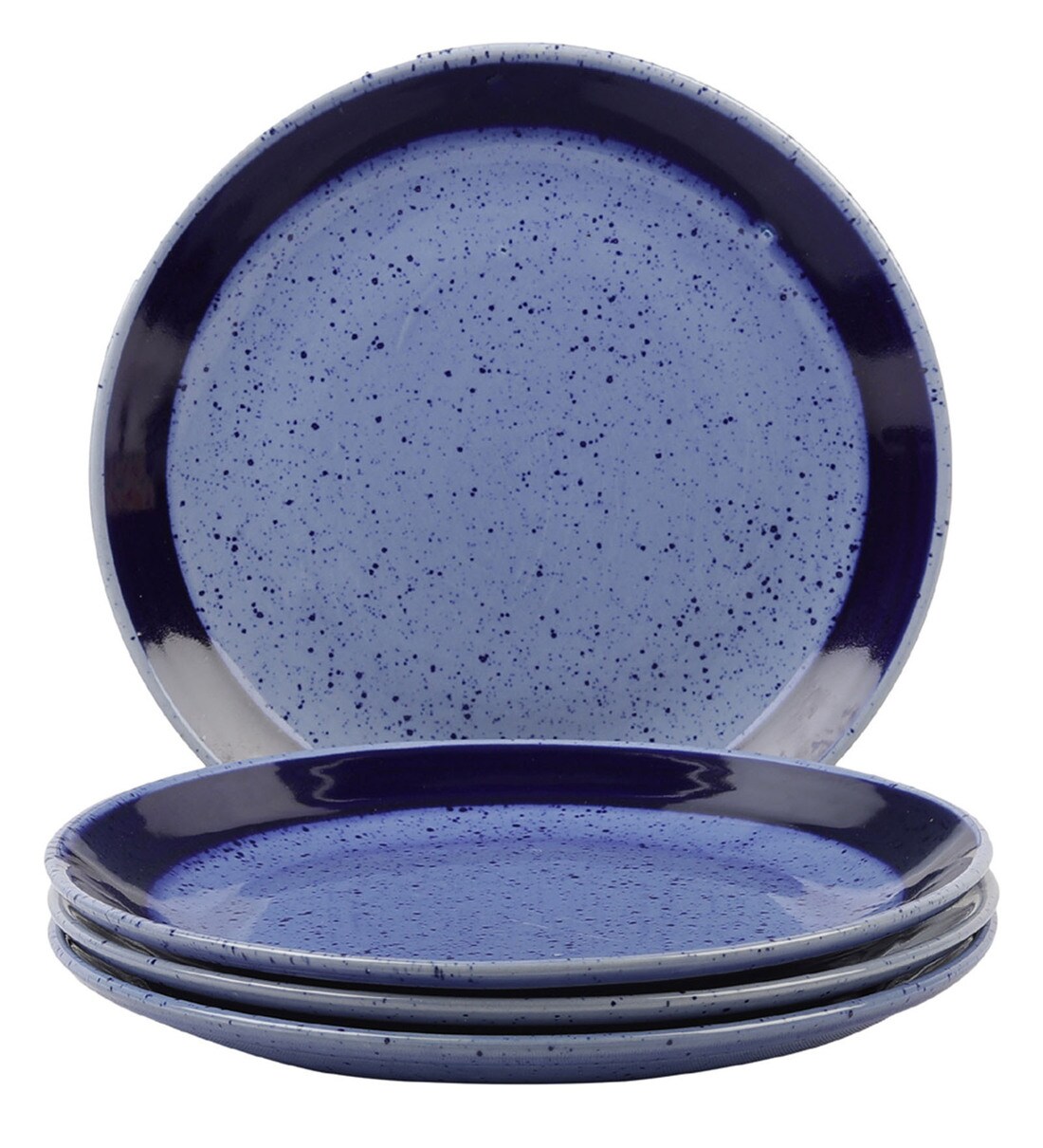 Buy Blue Marble Ceramic Dinner Full Plates Set of 4 by VarEesha