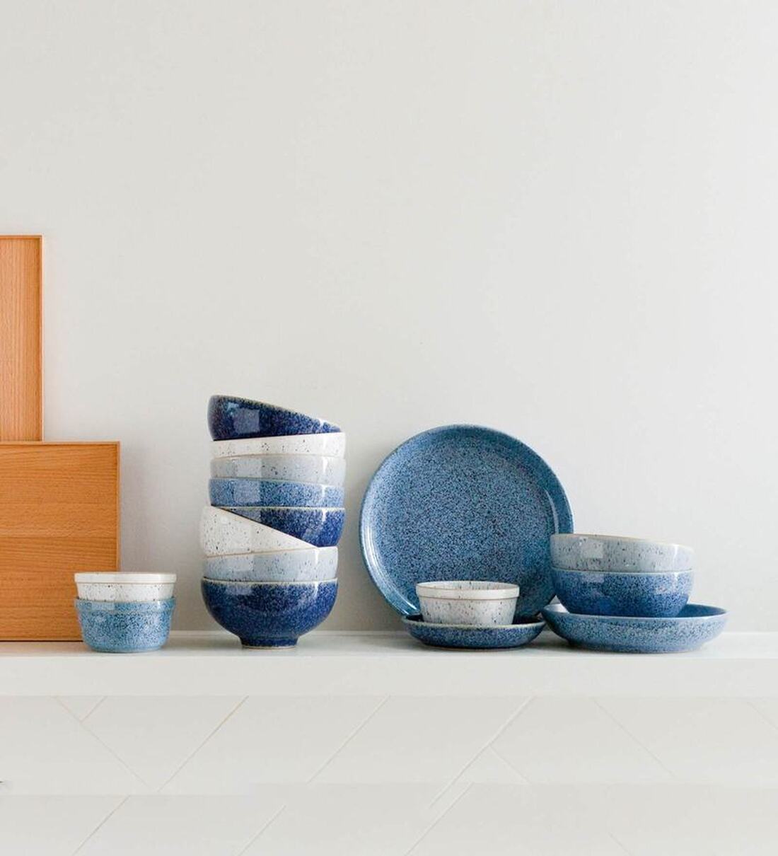 Denby Stoneware Plate - Handcrafted In England, Blue Glaze, Oven & Dishwasher Safe (18.5cm) - View #5