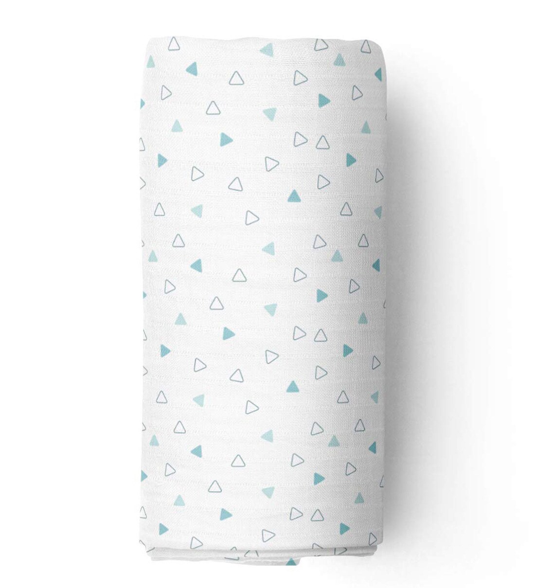 Buy Blue Triangle 44 x 44 In 130 TC Organic Baby Swaddle Wrap in Super