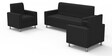 Leatherette Sofa Set in Black Colour with (3+1+1) Combination
