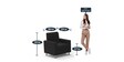 Leatherette Sofa Set in Black Colour with (3+1+1) Combination