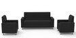 Leatherette Sofa Set in Black Colour with (3+1+1) Combination