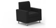 Leatherette Sofa Set in Black Colour with (3+1+1) Combination