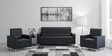 Leatherette Sofa Set in Black Colour with (3+1+1) Combination