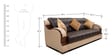 Blackberry Three Seater Sofa in Black & Coffee Colour