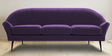 Blaine Fabric 3 Seater Sofa in Dark Purple Colour