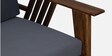 Blansko Sheesham Wood 3 Seater Sofa In Grey Colour