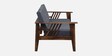 Blansko Sheesham Wood 3 Seater Sofa In Grey Colour