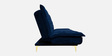 Bliss Fabric Convertible Sofa Cum Bed in Blue Colour