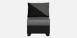 Blissplus Fabric LHS Sectional Sofain Royal Black & Grey Colour