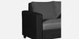 Blissplus Fabric LHS Sectional Sofain Royal Black & Grey Colour