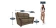 Blos Leatherette 2 Seater Sofas in Grey Colour