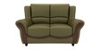 Blos Leatherette 2 Seater Sofas in Green Colour