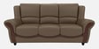 Blos Leatherette 3 Seater Sofa  in Grey Colour
