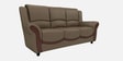 Blos Leatherette 3 Seater Sofa  in Grey Colour