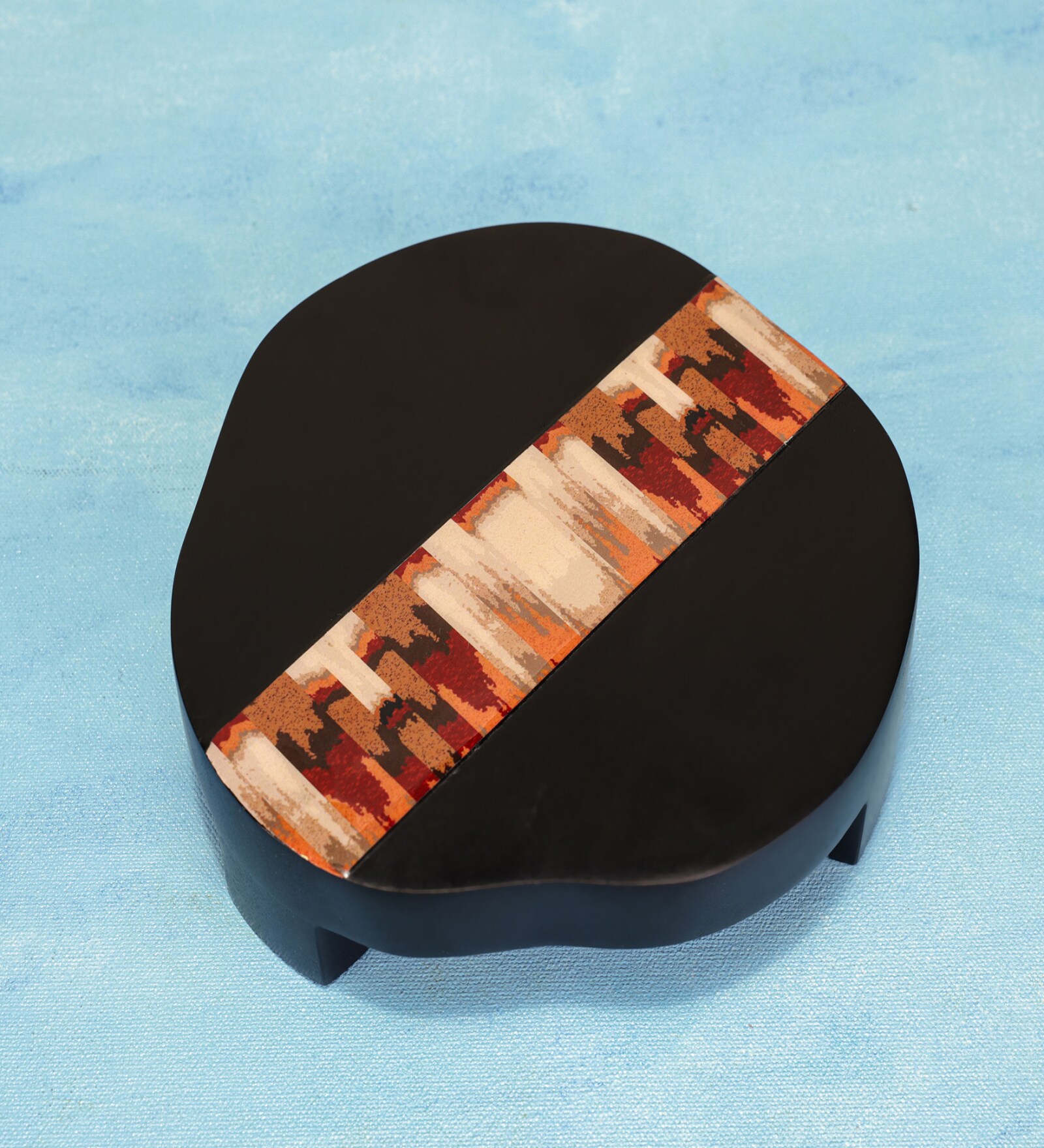 Black & Brown Acacia Wood Trivet