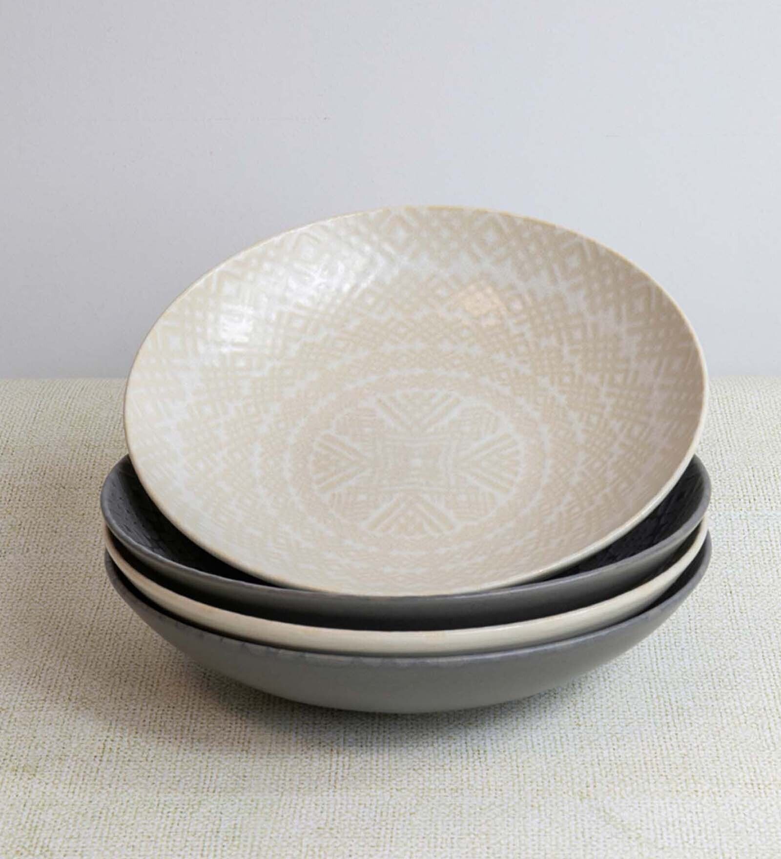 Spired 300ml Multicolour Stoneware (Set of 4) Serving Bowl