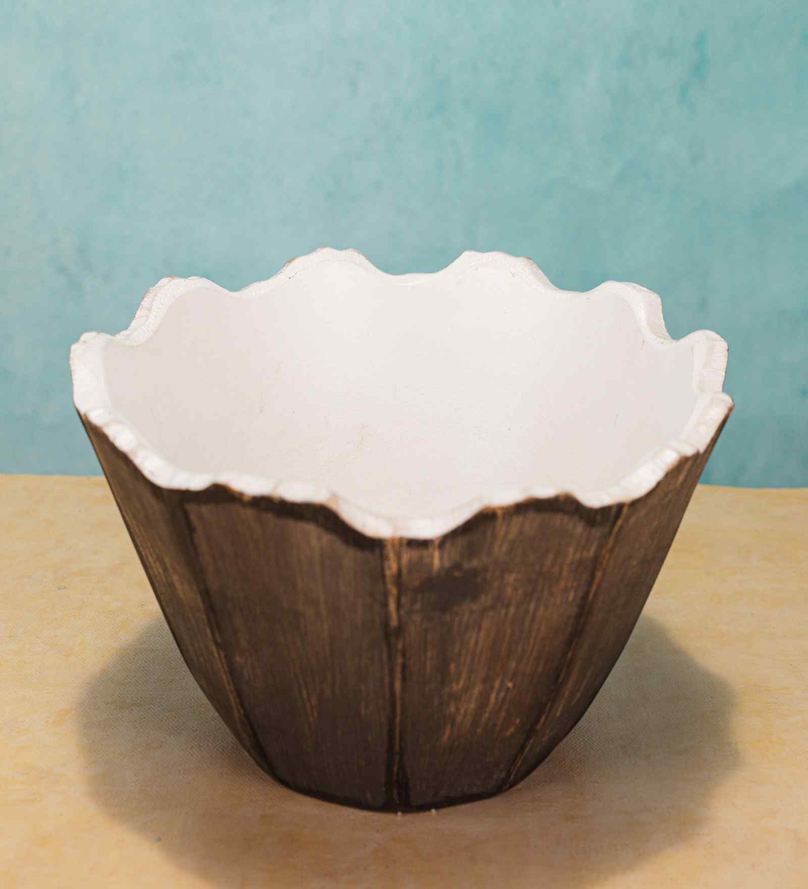 Black & White Mango Wood  Serving Bowls