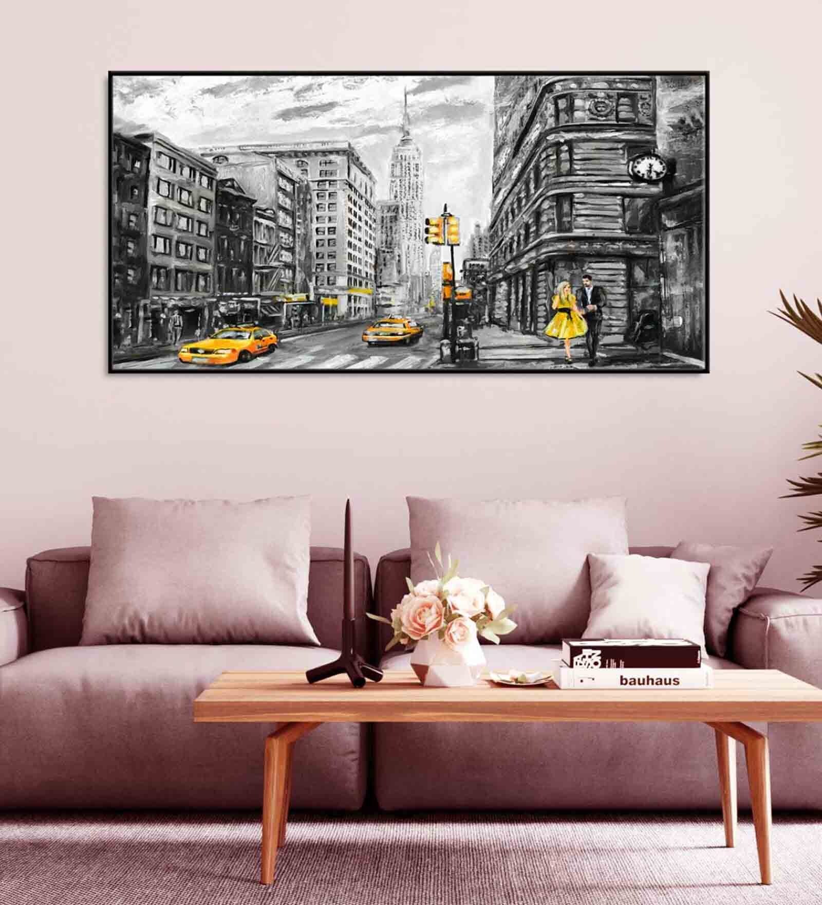 Christie s London Multicolor Canvas Framed People and Places Art Print