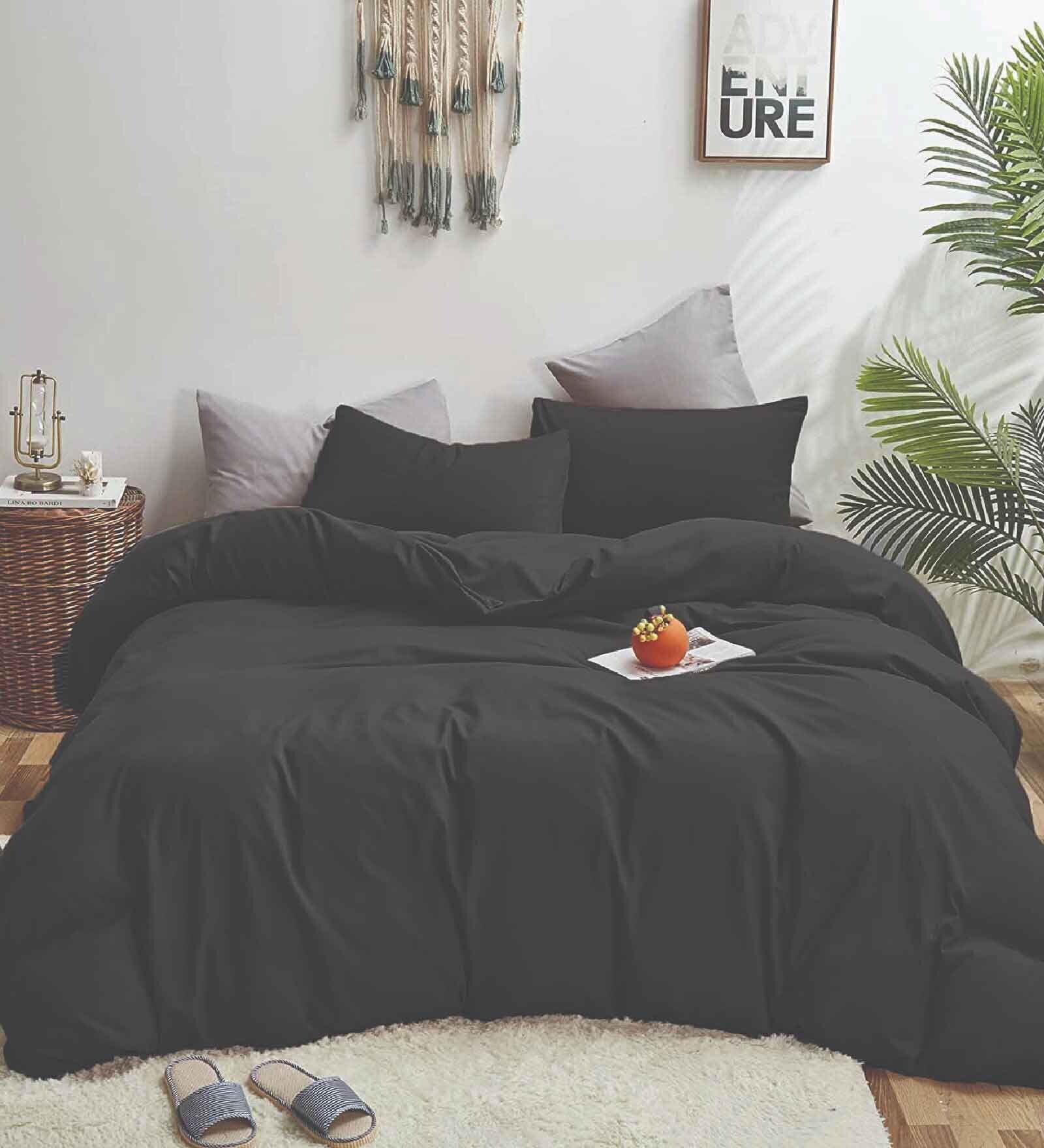 Black 100% Cotton 150 AC Room Double Bed Comforter