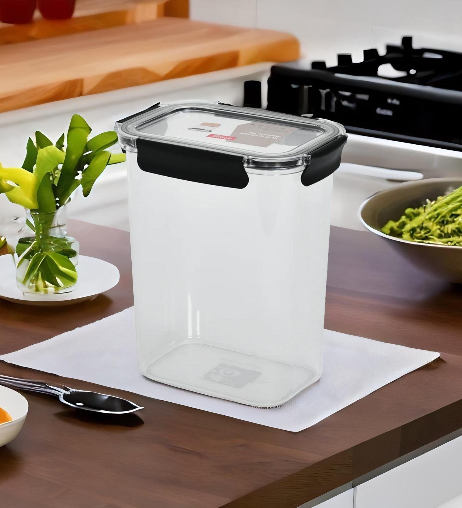 Buy Black & Transparent 4200 Ml Plastic Storage Container at 20% OFF by ...