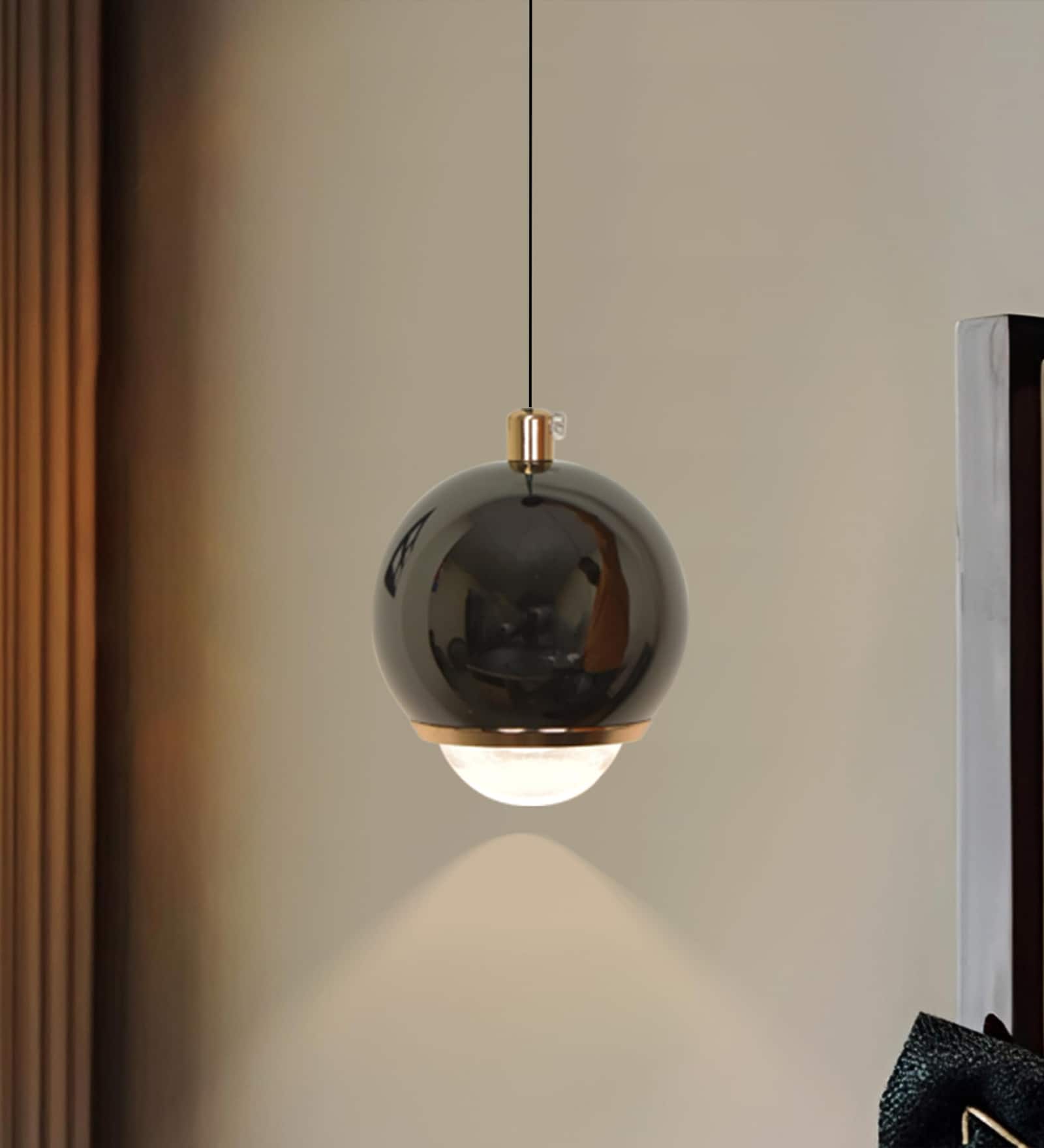 Black 5W LED Pendant Light with 3 Light Modes
