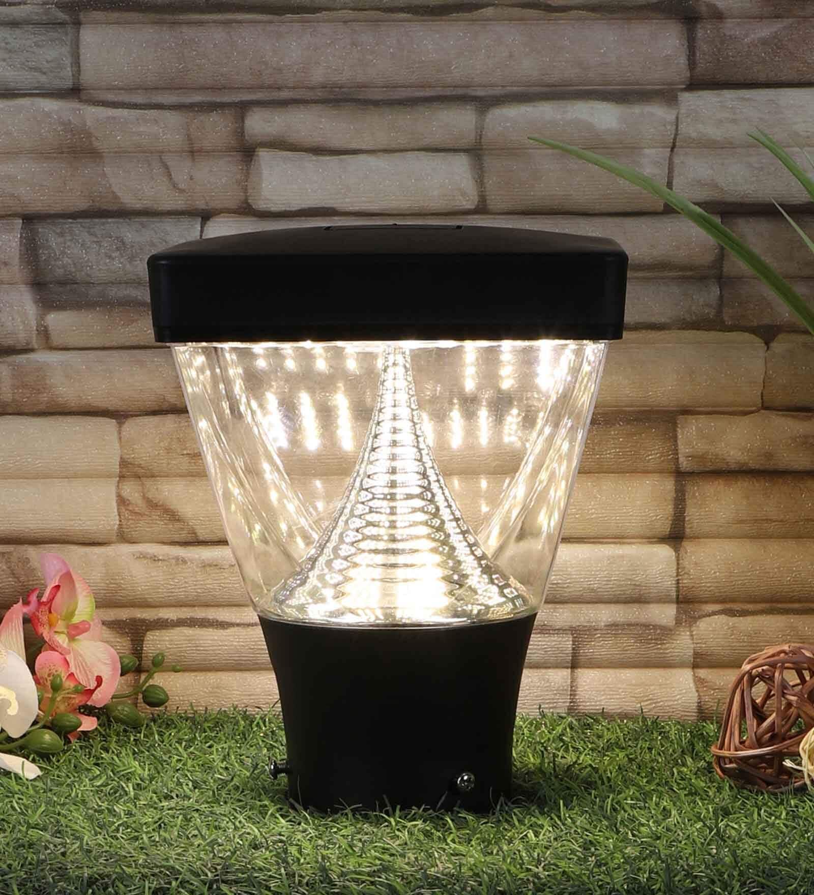 Verner Black Acrylic Gate Light