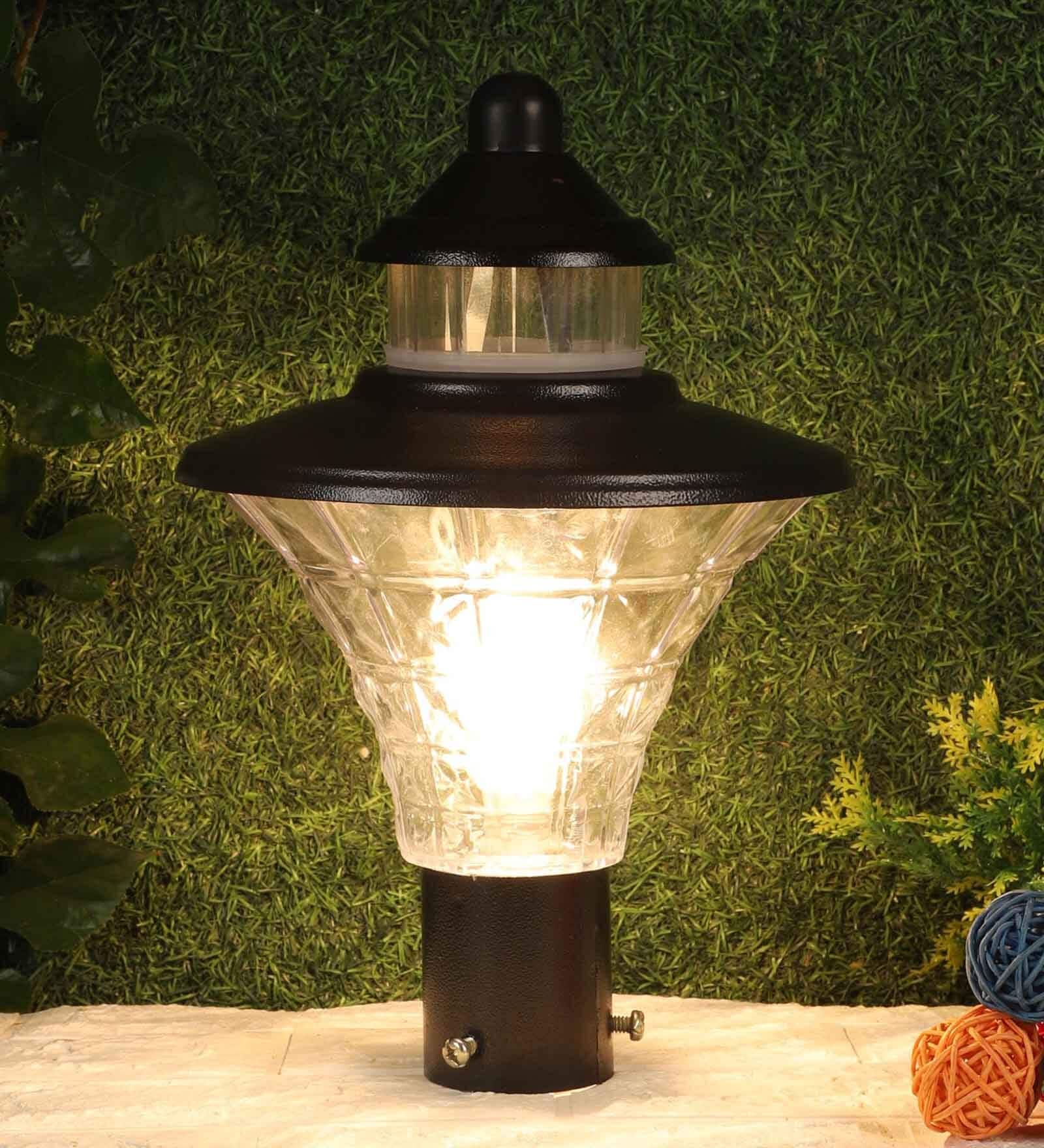 Black Aluminium Gate Lights
