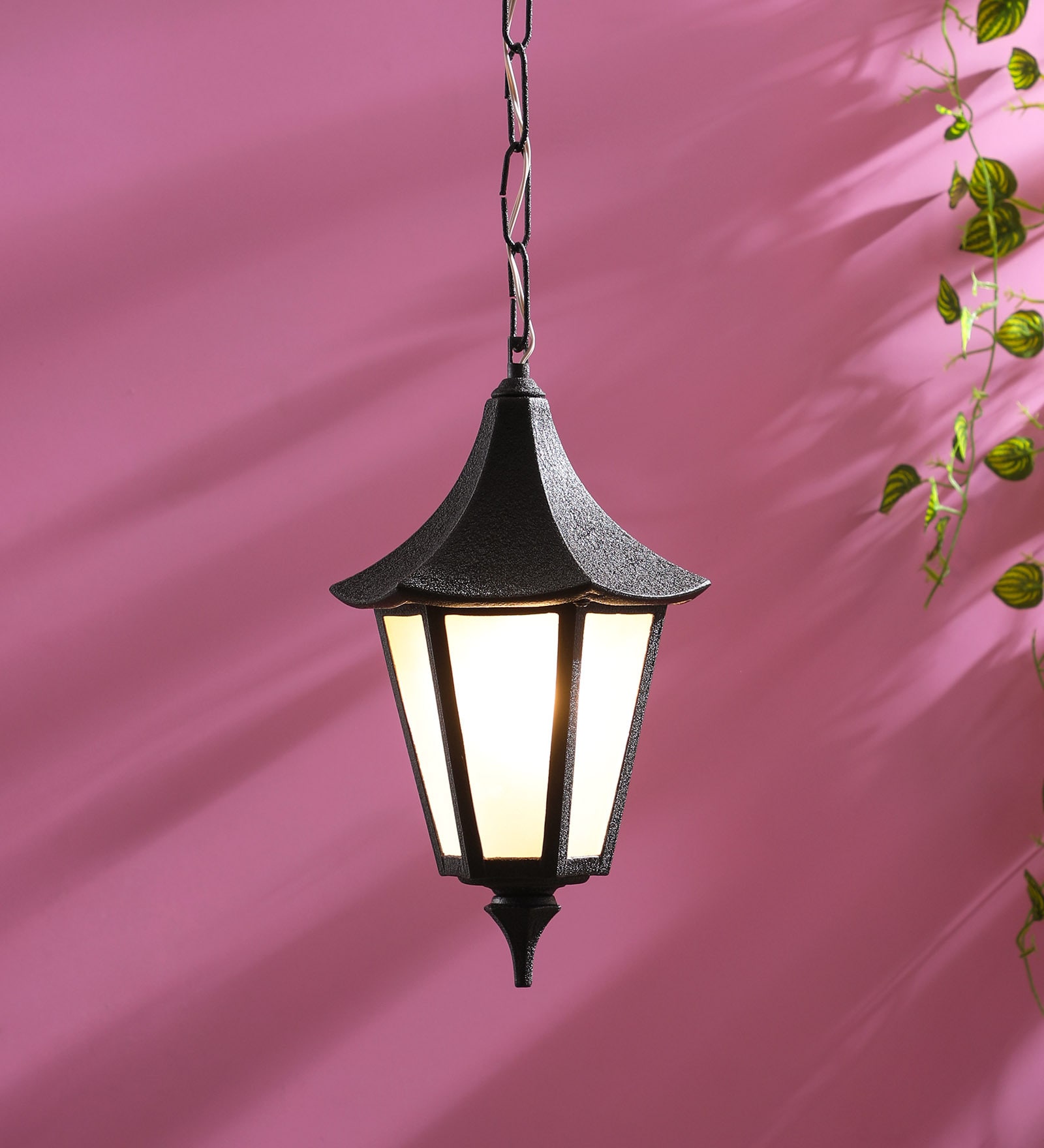 Black Metal Outdoor Hanging Light