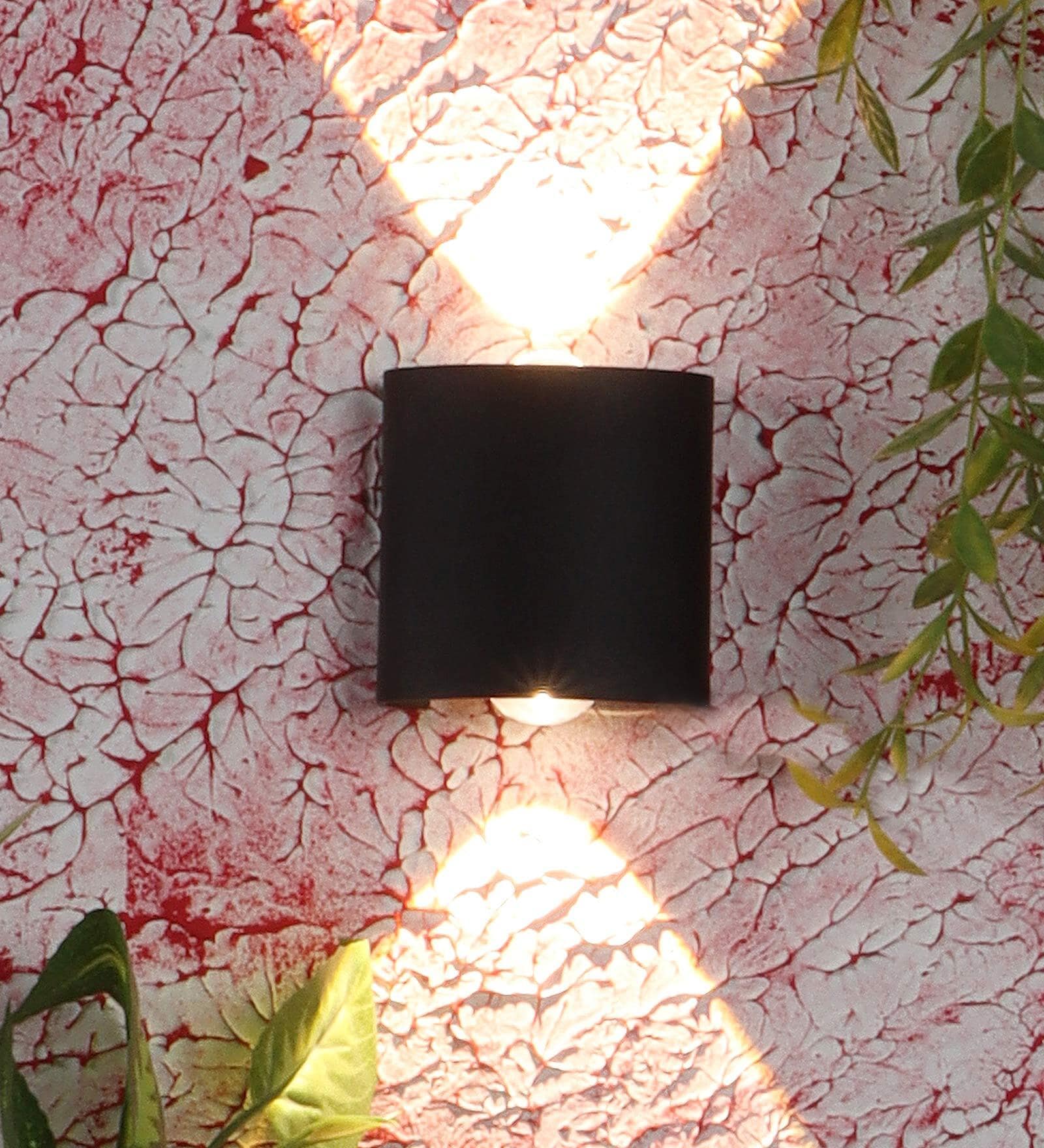 Admiration Metal Wall Flush Mount Light (Black)