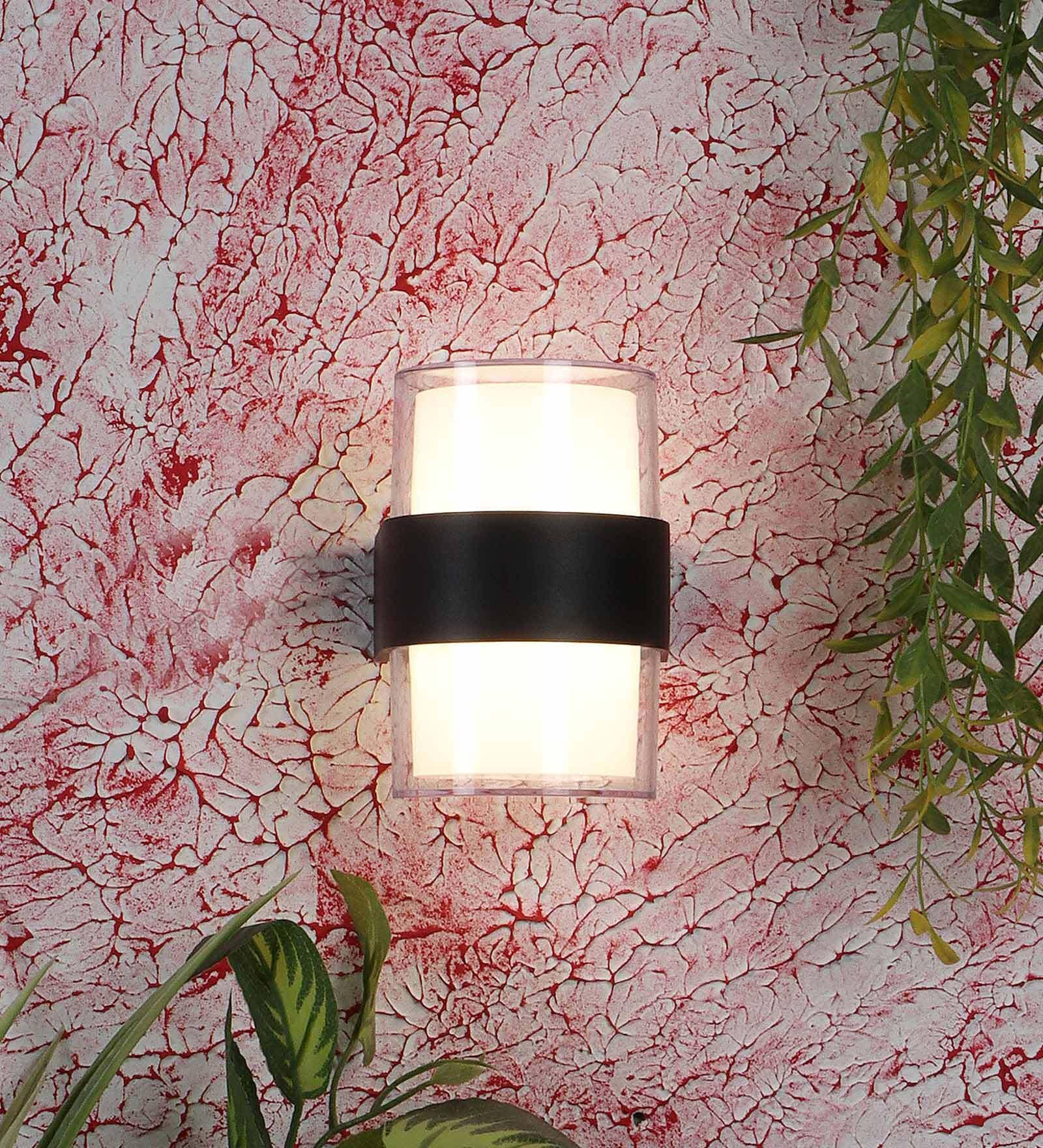 Fellida Black Aluminium Flush Mount Wall Light